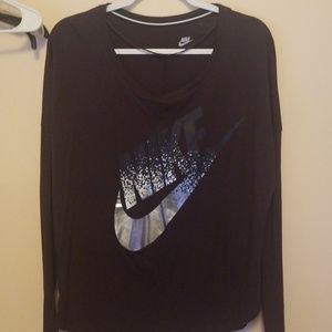 Nike Long sleeve tee-shirt Deep purple